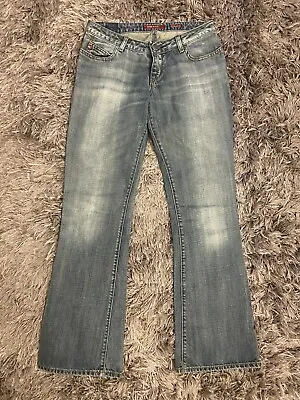 MISS SIXTY EXTRA LOW TY JEANS SIZE 30 UK 10 12 Low Rise Vintage Y2K • £19.99