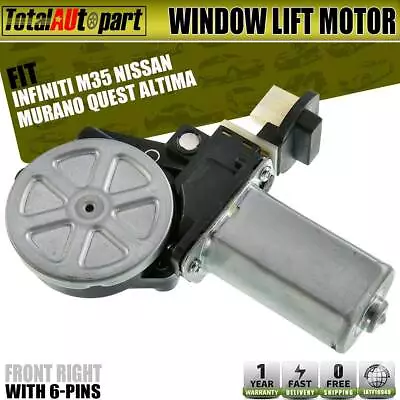 Window Lift Motor Front Right For Infiniti EX35 EX37 FX50 G25 G35 G37 80730EG000 • $24.59