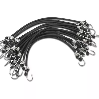 15 Pack 11 Inch Mini Bungee Cords With Hooks Elastic Rope Rubber Strap For Tarps • $11.99