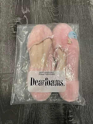 Vintage Dearfoam Slippers Womens Size 8 Pink Baby Doll Faux Fur New • $21