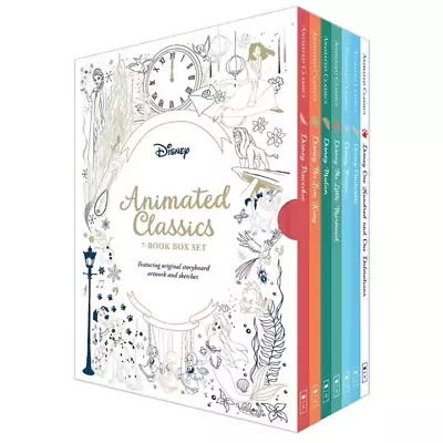 NEW Disney Animated Classics 7 Books Collection Story Library Kids Gift Box Set! • $47.99