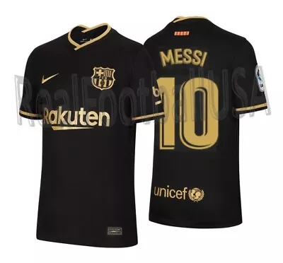 Nike Lionel Messi Fc Barcelona Youth Away Jersey 2020/21 • $179.99