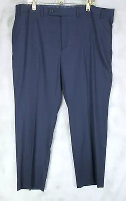 Men Ralph Lauren Dress Pants Slacks Size 42 X 30 Blue Tonal Plaid Straight Leg • $38.98