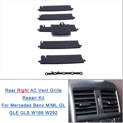 For BENZ M/ML GL GLE GLS W166 W292 Rear Right Center Ac Vent Grille Repair Kit • $27.99