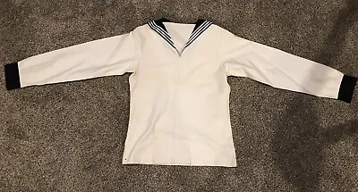 VINTAGE US Navy Sailor Crackerjack Uniform Shirt White. • $39.99