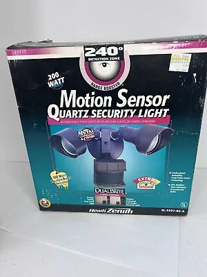 Heath Zenith Motion Sensor Quartz Dual Security Light 240 Degree Detection Zone • $23