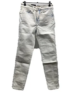 Jeans Salsas Women Size W28 L30 White New • £38.74