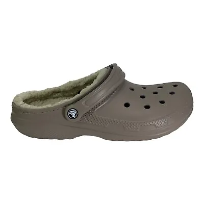 Crocs Classic Lined Clog Lightweight Slip On Shoe Mushroom Mens 8 Womens 10 New • $38.24