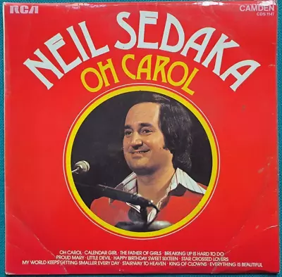 * Neil Sedaka - Oh Carol - 12  Vinyl LP Album 1974 Record VG+ • £1.99