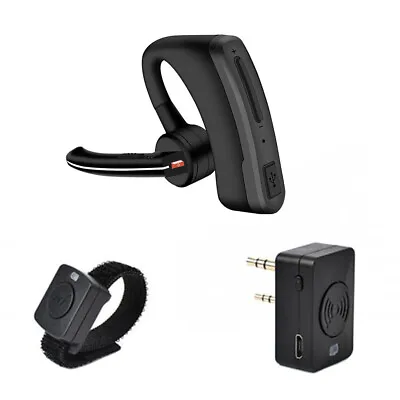 Bluetooth Wireless Headset & PTT Key For Motorola KENWOOD Ham Radio Earphone • $52.49