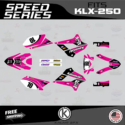 $139.99 • Buy Graphics Kit For Kawasaki KLX250 (2008-2020) KLX 250 Speed-Magenta