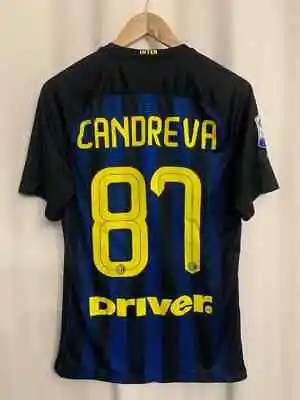 Internazionale Italy 2016/2017 Home Football Shirt Jersey Maglia Candreva #87 • £107.99