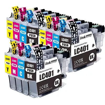 Ink Cartridges Fits LC401 Brother MFC-J1010DW MFC-J1012DW MFC-J1170DW Printer • $19.79