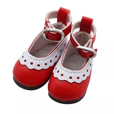 1 Pair Mini Doll Boots Realistic Decoration Lovely Small Simulate Boots Vivi Red • $7.60