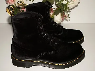 Dr. Martens 1460 PASCAL VELVET Boots 8-eyelet UK 4 EU 37 US 6 • £99