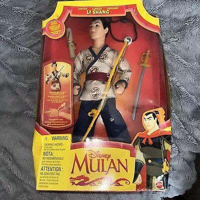 DISNEY MULAN-Captain Li Shang From Mulan Doll Never Taken Out Of The Box Damaged • £30