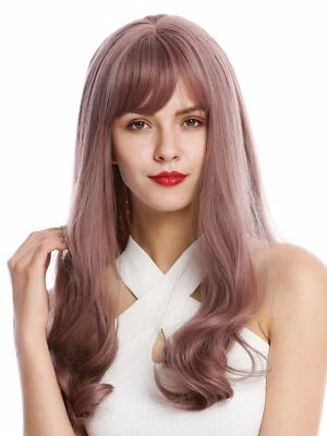 Parrucca Lunga Ricci Grigia Con Frangia - 80 Cm, Per Cosplay E Halloween, Donne - Foto 3