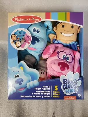 Melissa & Doug Blue's Clues & You! Hand & Finger Puppets (5 Pieces) Brand New • $12