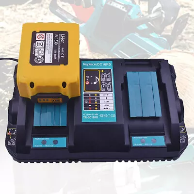 Battery Charger 18-14V Charger Replacement DC18RD Double Charging For Makita 18V • £43.67