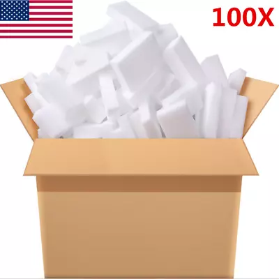 100* BULK PACK Magic Sponge Eraser Melamine Cleaning Cleaner Foam 3/4  Thick_USA • $5.88