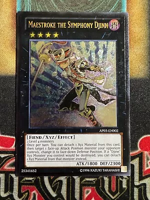 Yugioh Maestroke The Symphony Djinn AP03-EN002 Ultimate Rare NM • $19.49