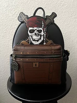 Loungefly Disney Pirates Of The Caribbean Dead Men Tell No Tales Mini Backpack • $130