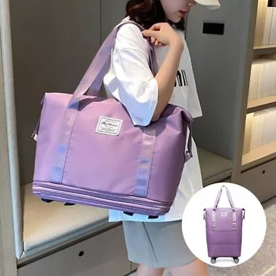 Foldable Duffle Pack Rolling Business Travel Bag New Handbag • $54.41