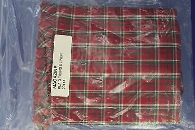 Longaberger Plaid Tidings ANY 2 Or 1 Handled Magazine Basket SU Liner #22144 NEW • $29.99