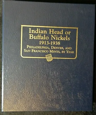 Whitman Classic Album #9115 Buffalo Nickels 1913-1938. Book New • $29.40