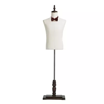 Male Dress Form Mannequin Torso Clothing Mannequin Body With Retro Solid Wood... • $271.47