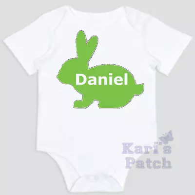 Cute Bunny With Your Name Inside Baby Bodysuit Newborn To 24 Months • £5.99