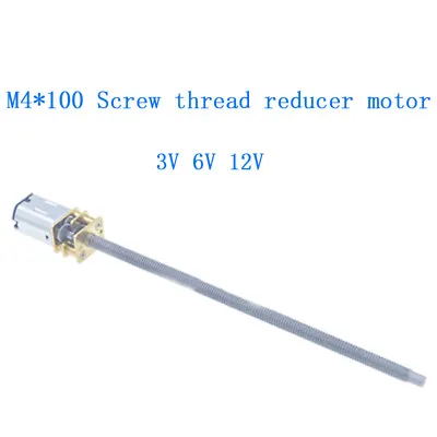 1pcs M4*100 12GA-N20 Screw Thread Reducer Motor 3V 6V 12V Micro Thread Motor • $8.42