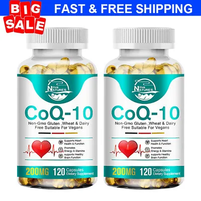 2X Coenzyme Q-10 200mg AntioxidantHeart Health SupportIncrease Energy &Stamina • $16.59