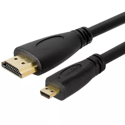 3FT Micro HDMI Male To HDMI Male Cable Adapter 4K 1080P Ethernet Audio Return • $8.99