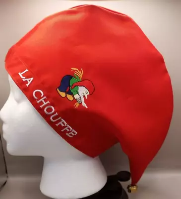 La Chouffe Belgian Blond Beer Dwarf Elf Holding Wheat Logo Hat Cap W/ Bell • $11.99