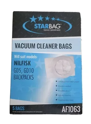 Starbag Backpack Vacuum Cleaner White Paper Dustbags Suit: Nilfisk GD5 GD10 • $20