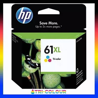 1x Genuine HP61XL Colour Ink Cartridge For Deskjet 1510 2510 1010 Officejet 4630 • $69.95