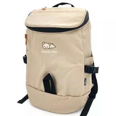 SAN-X Rilakkuma BACKPACK Day Pack BE 022542 RE-PET Beige H44cm 17.3  Japan New • $82.90