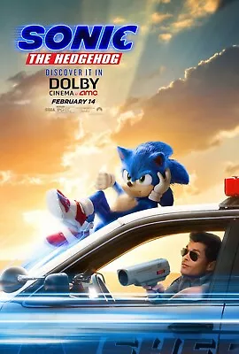$12.99 • Buy Sonic The Hedgehog Movie Poster (f)  - 11 X 17 Inches - James Marsden