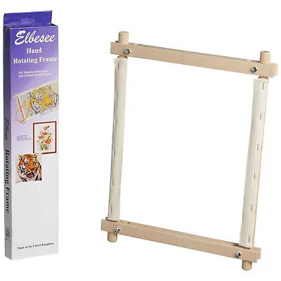 Elbesee Tapestry Frame Sew-on Rotating Crossstitch Needlecraft Embroidery Craft • £14.99