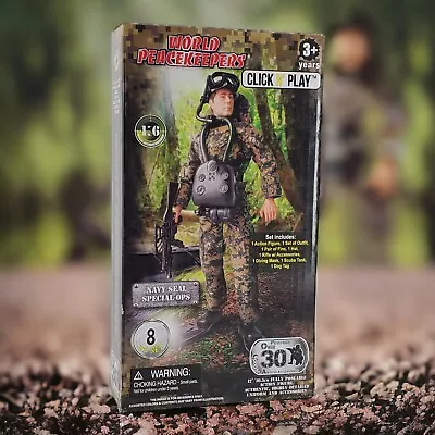 Click N' Play 12  Navy Seal Special Ops Action Figure New World Peacekeepers • $24.99