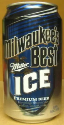 MILWAUKEE'S BEST ICE Empty 12oz Alum. Beer CAN Miller Milwaukee WISCONSIN 1+ • $3.95