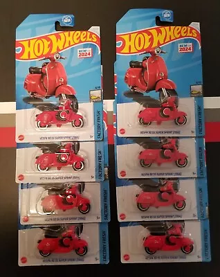 Hot Wheels 2024 D Case - Vespa 90 SS Super Sprint (1966) - Lot Of 8 / VHTF  • $32.95