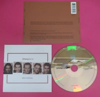 1998 BOYZONE Where We Belong POLYGRAM 557 557-2 NO LP MC DVD (CS25) CD • £4.19