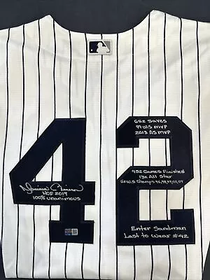 Mariano Rivera Signed 10 Autograph Stat Yankees Jersey Hof 2019 Steiner COA • $2550