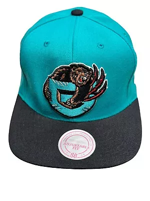 Vancouver Grizzlies Team  Snapback Teal/black Mitchell & Ness Hat Cap • $26.99