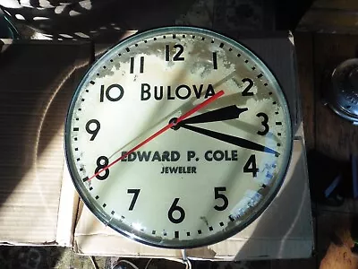 Vintage....   BULOVA    PAM'  Advertising Clock ! • $149.95