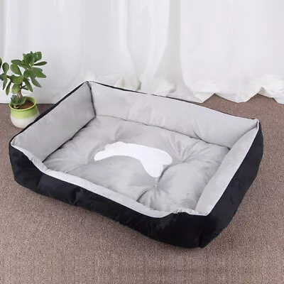Pet Calming Bed Soft Warm Cat Dog Nest House Small Large Washable Mat USA STOCK • $16.40