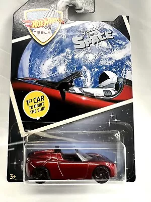 Brand New Sealed Hot Wheels Tesla 08 Roadster 1st Car To Orbit The Sun  • $36