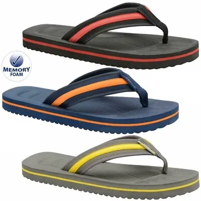 £9.95 • Buy Mens Summer Sandals Toe Post Casual Mule Beach Pool Sliders Shower Flip Flops